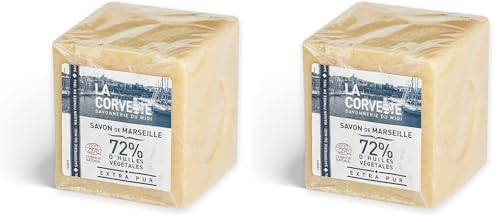 Cube de Savon de Marseille Extra Pur - Film - 500g - COSMOS NATURAL (Lot de 2)