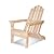 Shine Company Marina Adirondack Chair, Back & Seat Pre-Assembled, Natural