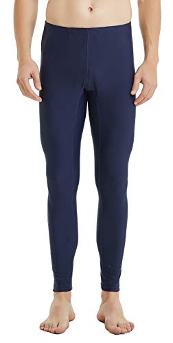 Ubestyle UPF 50+ Men's Active Surfing Water Leggings Swim Tights Sun Protective (U3006NAVYXL)
