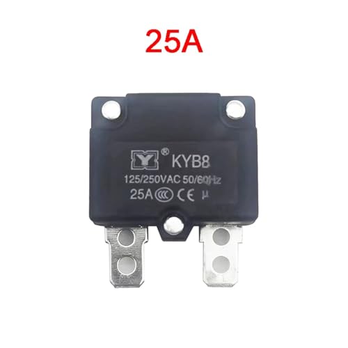 Interruptor térmico protector de sobrecarga 15A fusible autorearmable coche eléctrico DIY 5