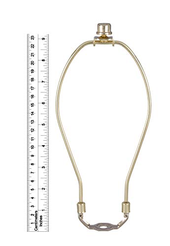 Image of B&P Lamp Brass Plated Finish Table Lamp Wiring Kit with a 9 Inch Harp and 3-Way Socket, Pack of 2