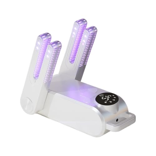 Yulokdwi Secador Eléctrico de Zapatos - Secapies Eléctrico Portátil - Máquina Ajustable para Calentar y Secar Botas, Zapatos, Guantes, Calcetines, Prendas de Cabeza, Deportivos y