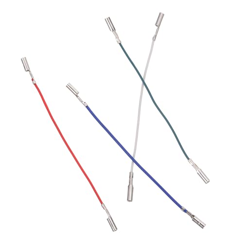 Holibanna 4 pièces Câbles Porte Cellule Phono Rouge Blanc Bleu Vert Fils Liaison Platine Disque Isolés Durables pour Tourne-Disque