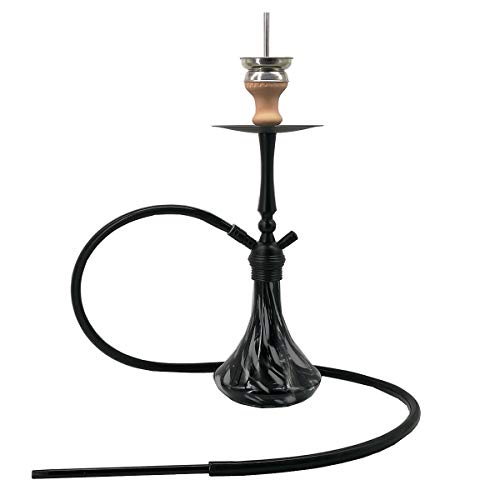 TOSHIN Shisha Wasserpfeife Set ca. 63cm Nargile Hookah mit Zubehör inkl. Silikonschlauch, Tabakkopf, Kohlezange und…