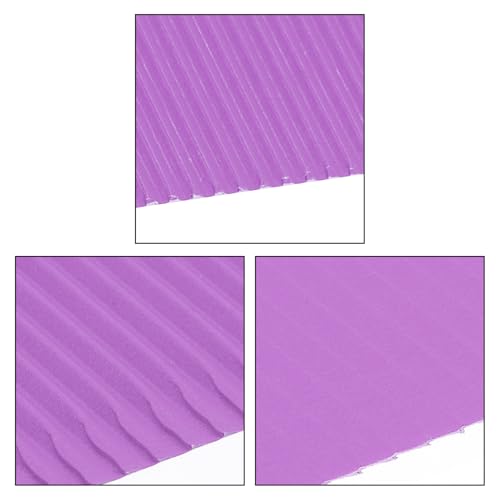 Image of uxcell 10pcs Corrugated Cardboard Paper Sheets,Purple,14 inch x 10inch,for Craft and DIY Projects