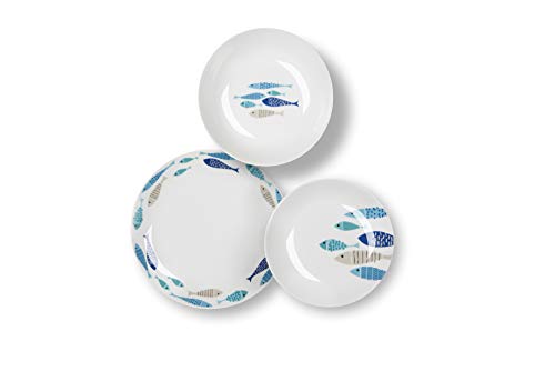 Excelsa Ocean North Sea Tellerservice, 18-teilig, Porzellan