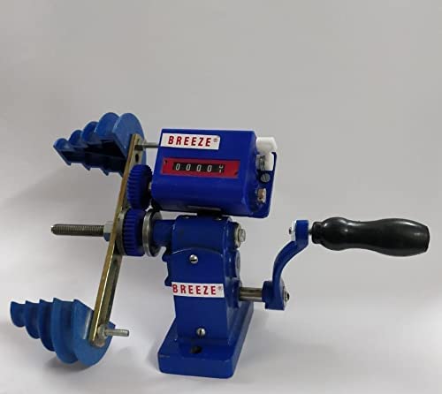 Motor Coil Winding Machine, 1/10 Motor Coil Winding Machine with Stainless Steel Gears, Dies/Farma, Handle and Coil Meter