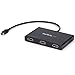 Produktbild StarTech.com Mini DisplayPort 1.2 auf DisplayPort MST Hub - Triple Head mDP/ DP Multi Stream Transport - DisplayPort Verteiler (MSTMDP123HD)