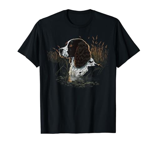 Spaniel Hunter on English Springer Spaniel Game Hunting T-Shirt