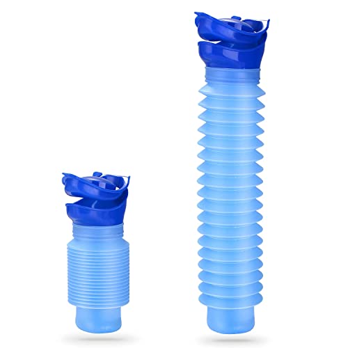 Notfall Urinal Toilette, Tragbares Töpfchen, Schrumpfbares Mobiles Toilettentöpfchen für Autoreisen, Camping, für Kinder, Kleinkinder, Pinkel-Trainingsbecher (Blau) Cover