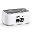HAUTIK Ultraschallreinigungsgerät 49000Hz, Brillenreinigungsgerät 700ml Ultrasonic Cleaner, Ultraschallreiniger mit 3 Zeitfunktionen und Digitalanzeige, für Brillen, Schmuck, Uhren