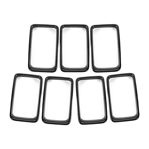 Jecar Grille Inserts Clip-On Grill Cover Trim Kit For 2014-2016 Jeep Grand Cherokee, Black #TOP1