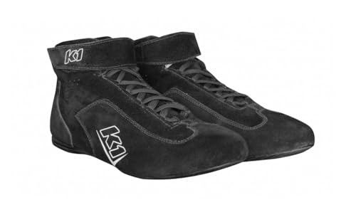 K1 Race Gear K1 Challenger Nomex Adult Auto Racing Shoes - SFI 3.3/5 - Black - Size 14