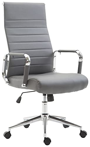 Sedia Ufficio CLP Campo In Similpelle Bianca - Regolabile, Girevole, Portata 135 Kg - 3