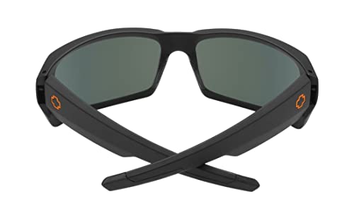 Spy Optic General Dale Jr. Sunglasses Matte Black With Happy Orange Spectra Mirror Lens #TOP4