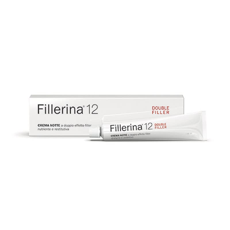 Labo Fillerina 12 Double Filler Crema Noche facial Nutritiva Antiedad Face Cream Grado 3 50 ml