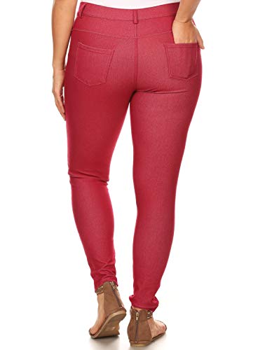 Image of YELETE Women's Basic Five Pocket Stretch Jegging Tights Pants