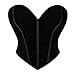 LEACOOLKEY Women Sexy Bustier Corset Vintage Floral Overbust Corset Fashion Strapless Party Crop Top