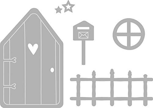 Rayher Set of Five Metal Cutting Dies with Fairy Door Design - Image 2