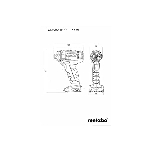 Metabo Akkuschrauber PowerMaxx BS 12 mit Li-Power Akkupack