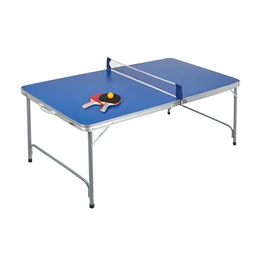 Idena 40464 - Table de ping-Pong Compact, Pliable, 160 x 80 x 70 cm