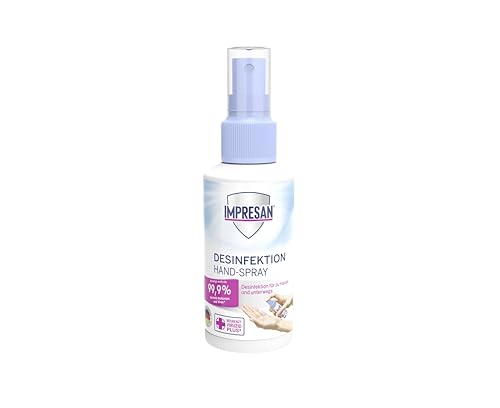 IMPRESAN Desinfektion Hand-Spray - auch für Mundschutz geeignet - für zuhause &...