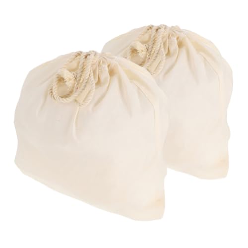 jojofuny 1 Juego Bolsa De Filtro Paños De Leche De Nueces Para Colar Filón Para El Jugo Bolsa Para Colar Alimentos Fiesta De Yogurt De Comida De Tela Algodón Beige 2 Piezas