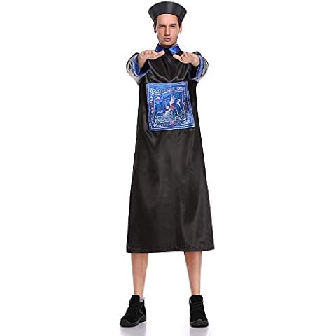 Qing Dynasty Zombie Costume Parent-Child Halloween Cosplay Costume Chinese Horror Vampire Ghost Adult Girls Zombie Robe Cover