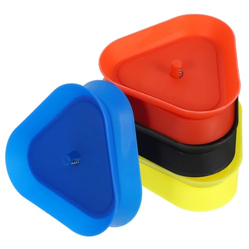 WOONEKY Triangle Card Holder Little Card Savers Postcard Stand Poker Holder for Entertainment