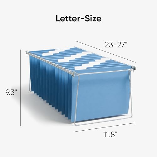 Smead Hanging Folder Frames, 2-Pack, Letter Size, Heavy-Gauge Steel, Adjustable 23 to 27 Inch, for File Cabinet Drawers, Home Office and Business Document Organization image 3