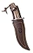 Muela Apache Red Stag Horn Handle Hunting Knife with Leather Sheath, 7-5/8
