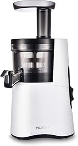 Hurom H-Aa Slow Cold Press Juicer Slow Squeeze Alpha Technology All-In-One Juicer Make Juice, Smoothies, Nut Milk, Sorbet. Easy To Clean Slow Juicer (Made In Korea), Matte Silver, 150 Watts