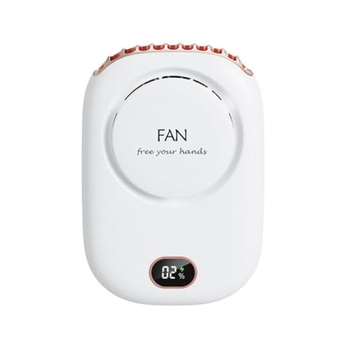 Fivetwofive Ventilador Portátil para Colgar en el Cuello, Mini Ventilador Portátil de 2000 MAh, Enfriador de Aire Recargable por USB de 3 Velocidades, Color