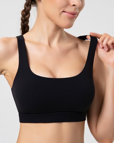 Image of Sports Bras for Women High Support, Molded Cup High Impact Criss Cross Back Workout Yoga Bra No Removable Padded Bra