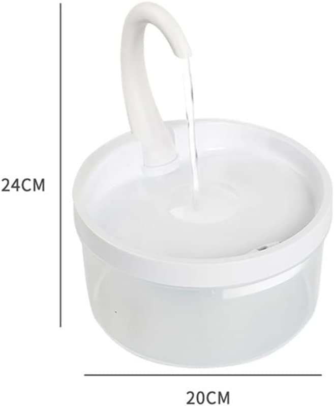 Fuente de agua automática para gato 2L con luz LED USB miniatura 2
