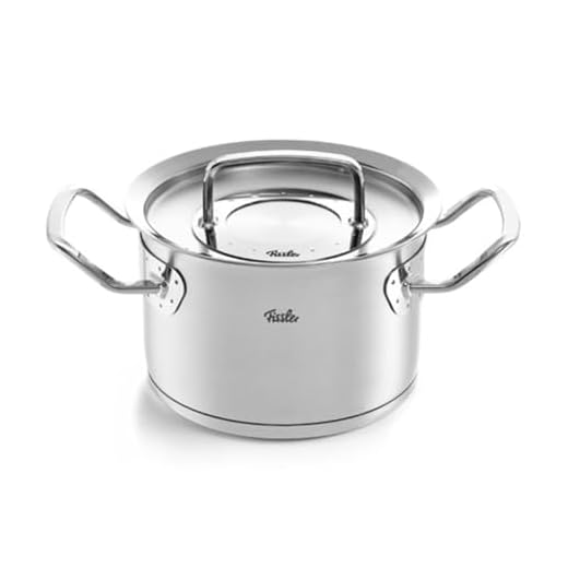 Fissler Original Profi Collection / rostfri kastrull (Ø 16 cm, 2,1 l) kastruller inklusive metalllock, inre skala – induktion