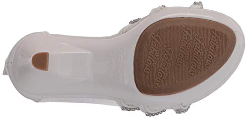 Fabulous Kids Teresa 86K Little Girls Rhinestone Pageant Heels Synthetic Sandals Silver4