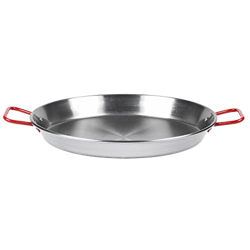 Image of Spanish Paella Pan, 15", Serves 8, Silver