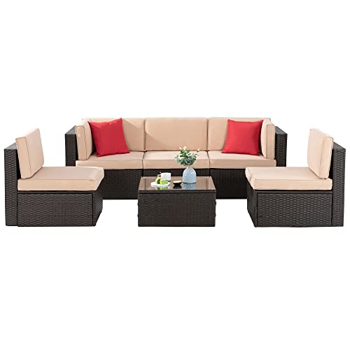 Shintenchi 6 Pieces Patio Furniture Sets Outdoor...