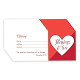 Church Offering Envelopes - Cash Envelopes For Tithes And Offering - Blessings & Love (NIV...