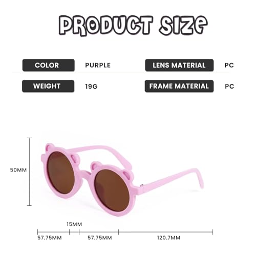 Image of SYGA Kids Goggles, UV Protection Eyewears with Round Shape Monkey Style, Suitable for Age 3 to 8 Years