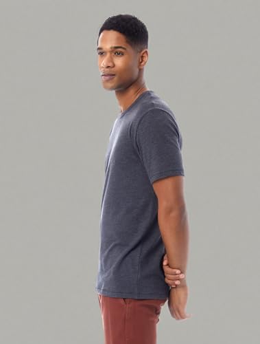 Alternative Men's Hoodie, Eco Zip Up Camo Triblend Jersey Hooded Sweatshirt, Vintage Black, Medium4