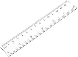 Plastic Transparent Ruler Scale Learning Measuring Tools Metric Inch Scale Convenient Stationery Reusable Sturdy Drafting Tools 15cm Set of 1