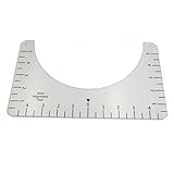 Größentabelle für langlebigen Gebrauch eingraviert. Schält oder verblasst nicht.