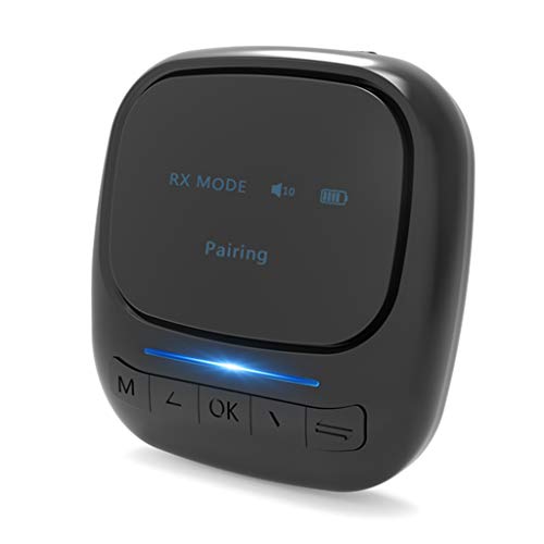 OLED Bluetooth 5.0 Audio-Receiver Transmitter 3,5 mm AUX Klinke Stereo Adapter AptX Utility to Use