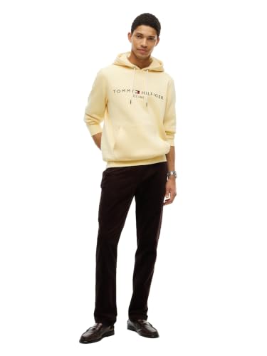 Image of Tommy Hilfiger Men's Medium Weight Fleece Hoodie Sweatshirt With Embroidered Logo, Also Available in Big & Tall
