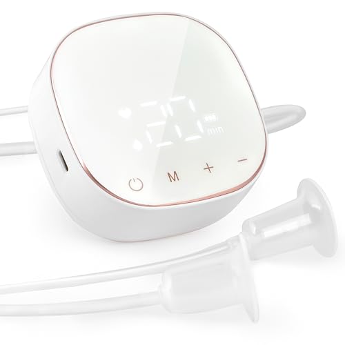 Electric Nipple Corrector for Flat or Inverted Nipples, Rechargeable Nipple Puller Sunken and Shy Nipples 6 Corrector Covers for Women Girl