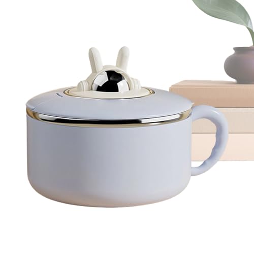 Nankoyal Ensaladera con tapa | Vajilla de fideos de 1200 ml | Recipiente de ensalada de acero inoxidable de gran drenaje | para sándwiches, verduras, dormitorio, hogar, cocina, desplazamiento en el
