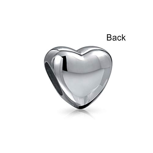 Abalorios de corazón de plata de ley .925 para regalar a adolescentes 3