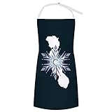 [RFSHOPH] アナと雪の女王 エプロン H型 首掛け おしゃれ 男女兼用 シンプル メンズ レデイース カフェエプロン ポケット付き シワ防止 フリーサイズ 北欧 仕事用 料理教室 家庭用 保育士用 調節可能 かわいい 人気 キャラクター